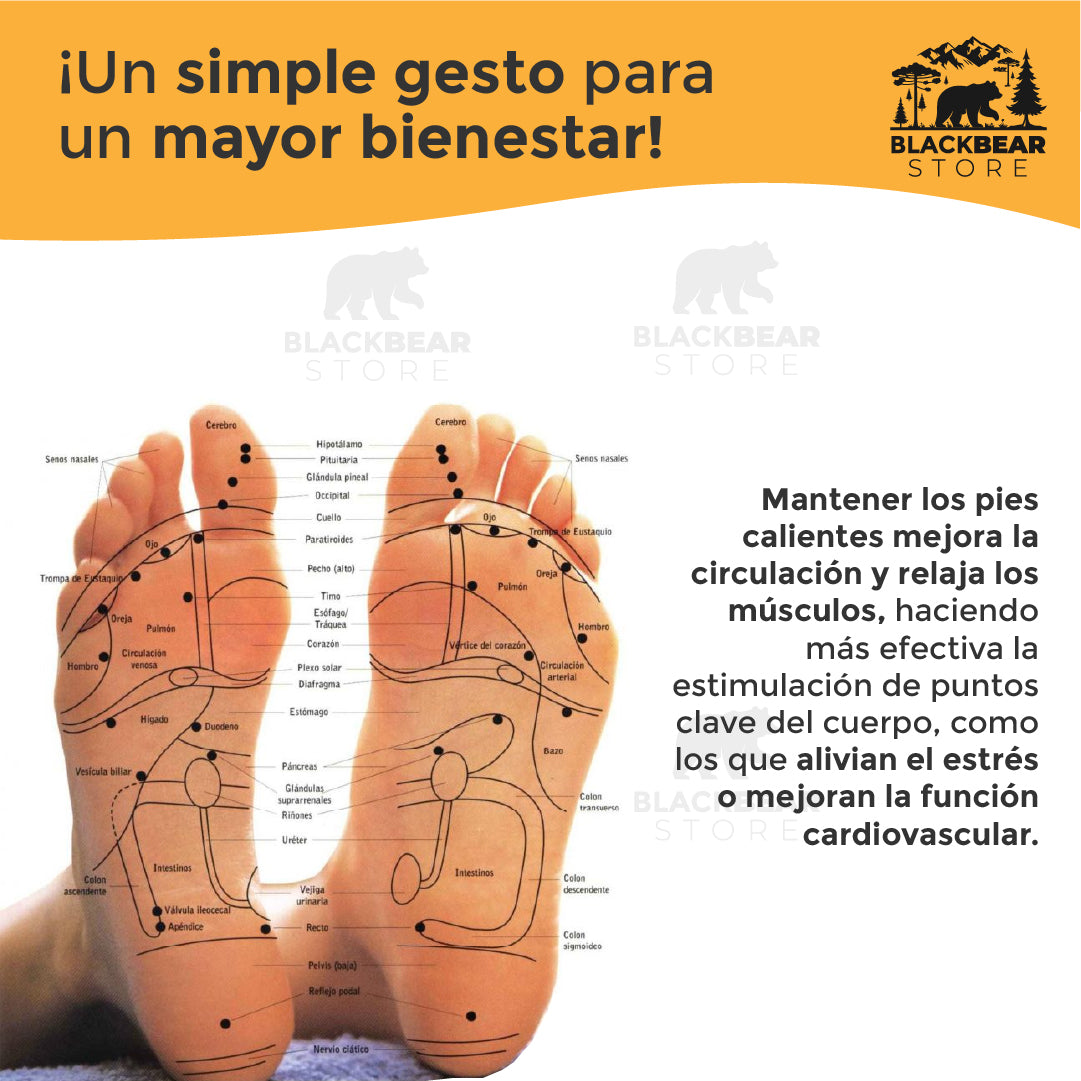 Bota calienta pies - Calefactor eléctrico