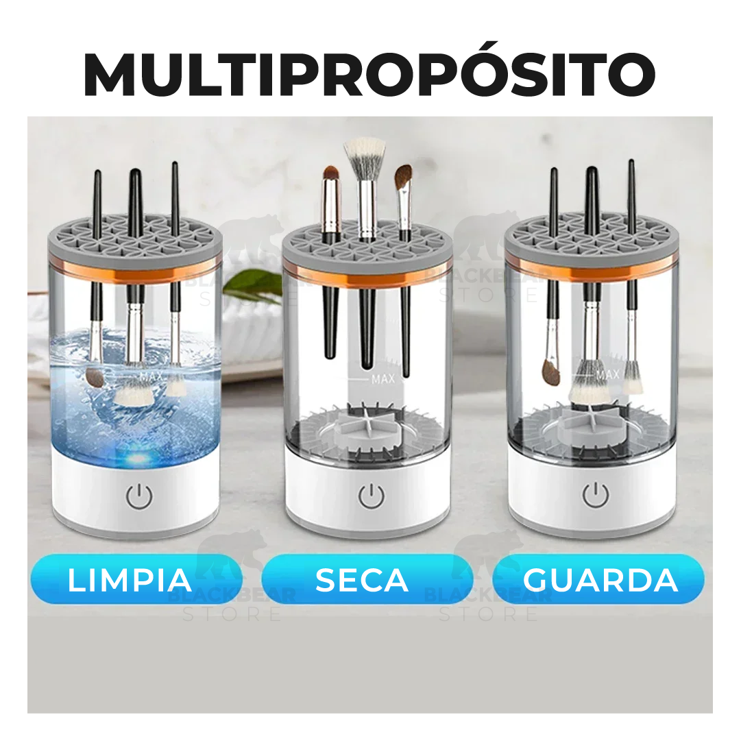 Limpiador Brochas Maquillaje Eléctrico - GlamClean™