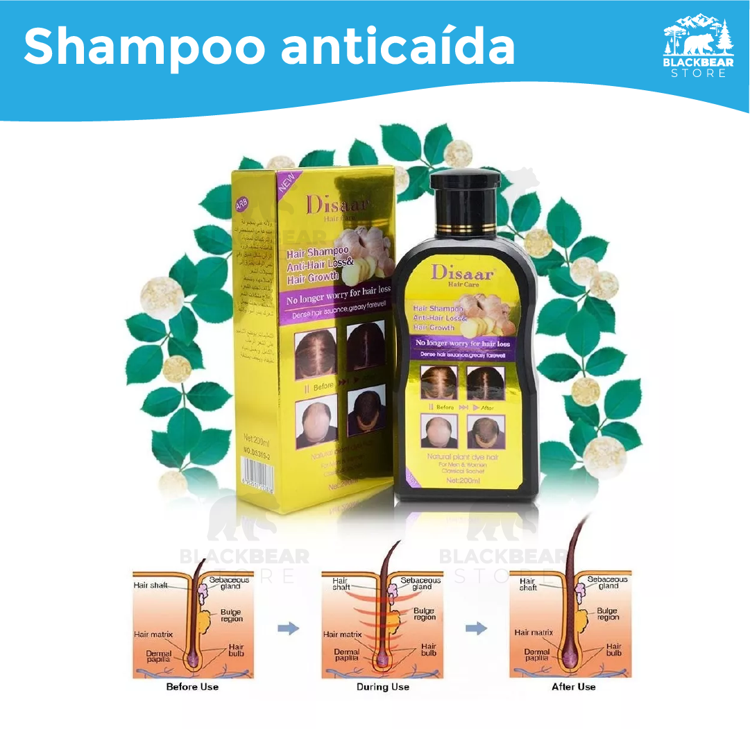 Shampoo Anticaida Jengibre 200 ml - Disaar™