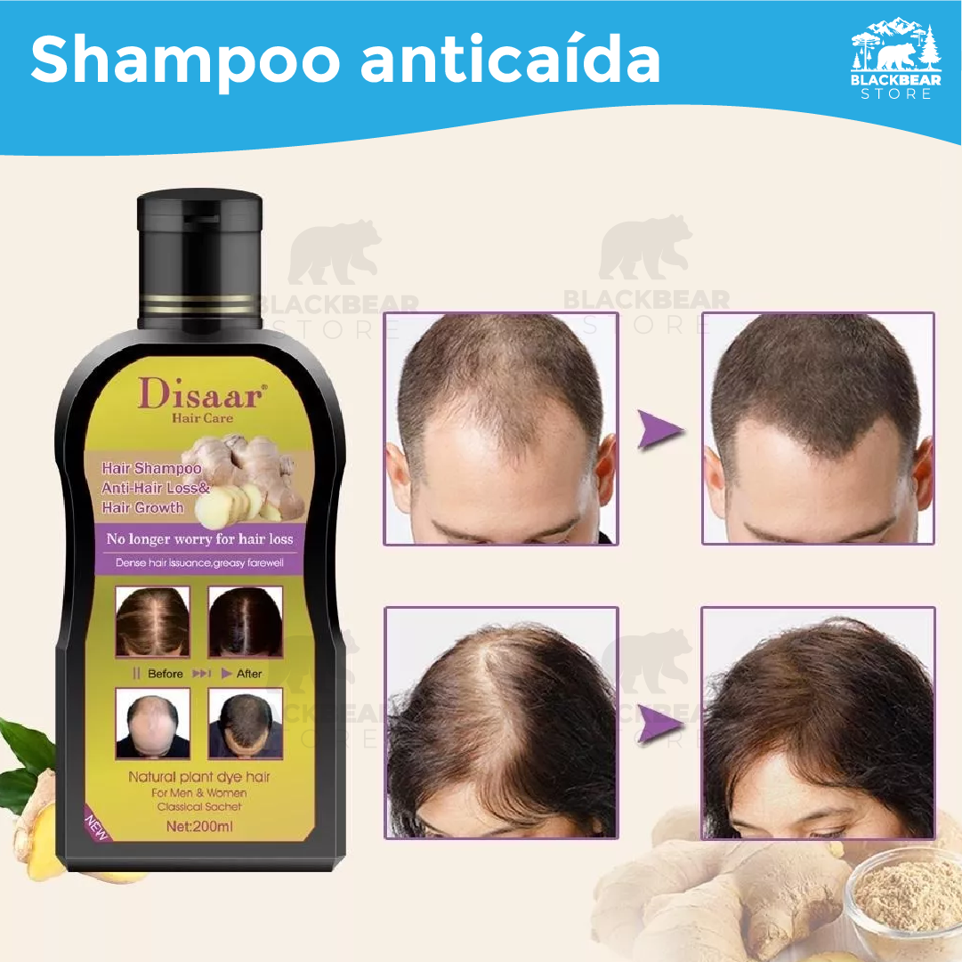 Shampoo Anticaida Jengibre 200 ml - Disaar™