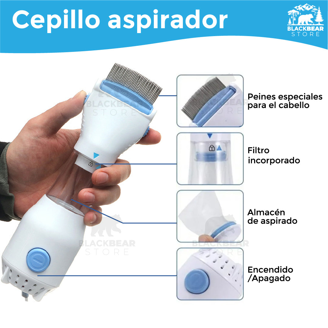 Cepillo aspirador saca Piojos & Liendres - LiceZap™