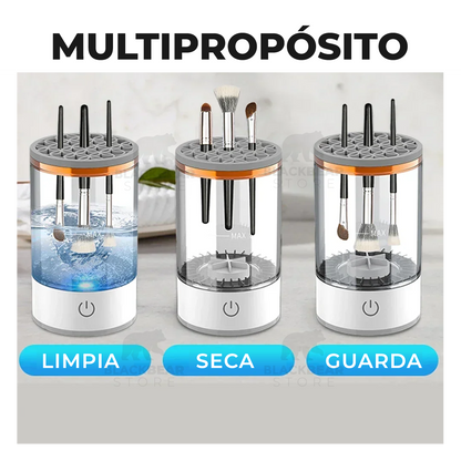 Limpiador Brochas Maquillaje Eléctrico - GlamClean™