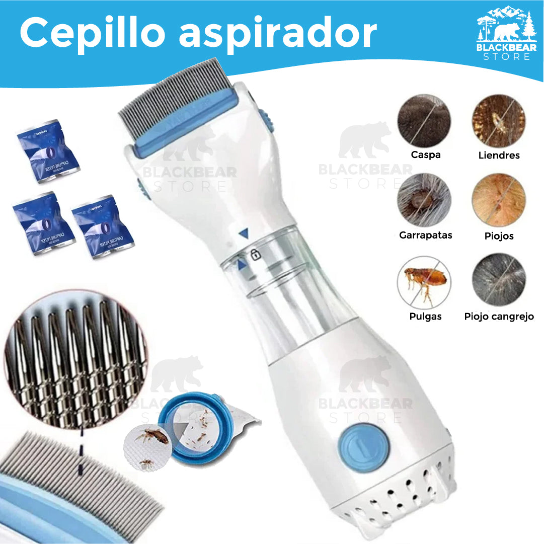 Cepillo aspirador saca Piojos & Liendres - LiceZap™
