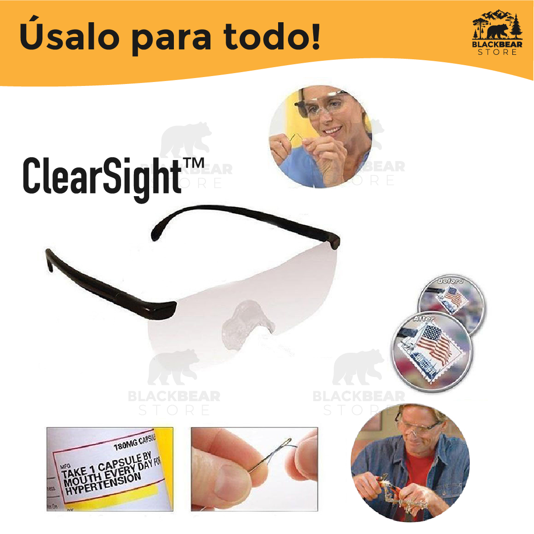 Lentes con lupa y luz LED - ClearSight™