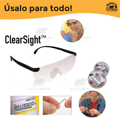 Lentes con lupa y luz LED - ClearSight™