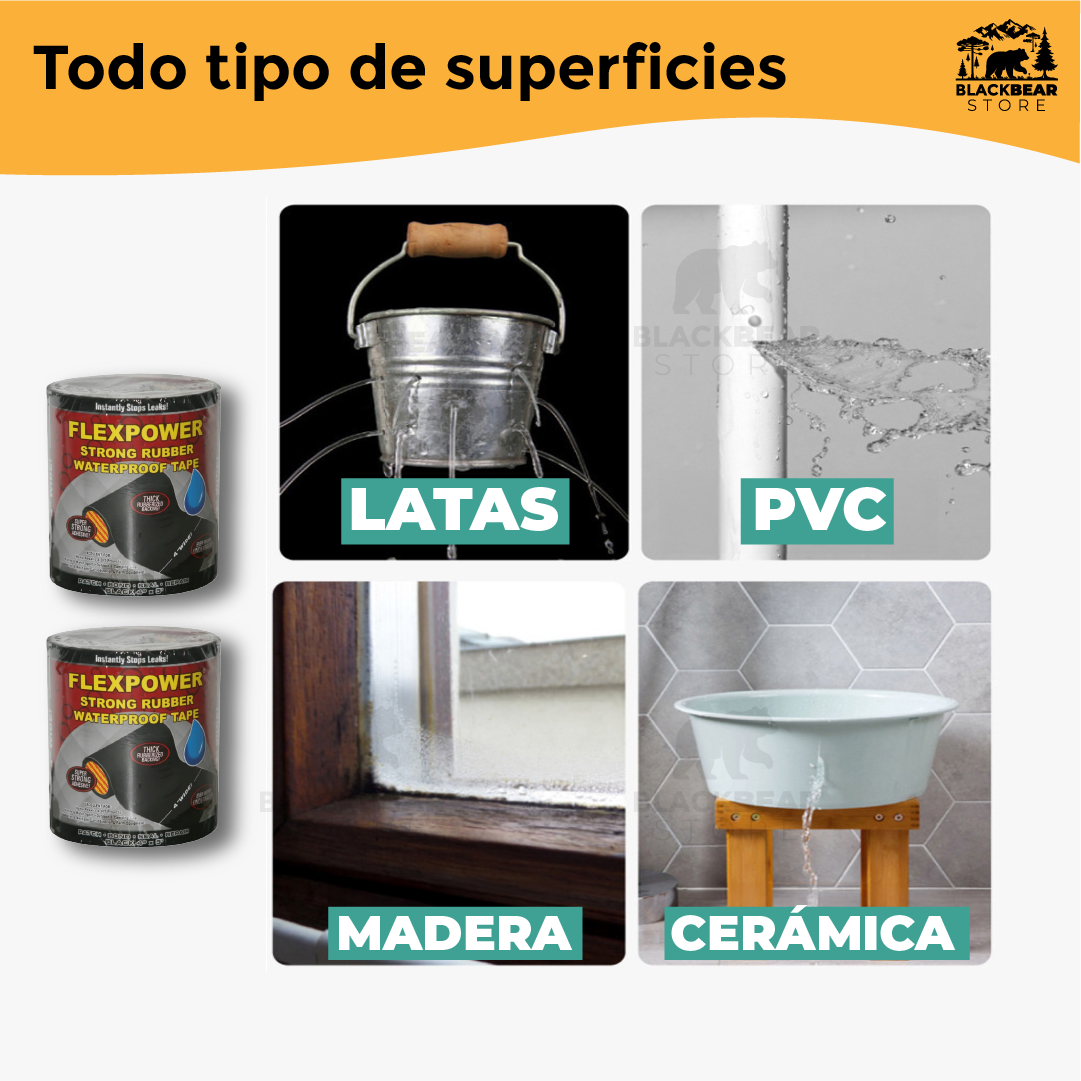 PACK 2 Cintas Impermeables tapagoteras