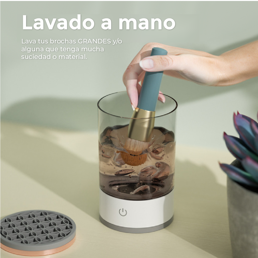 Limpiador Brochas Maquillaje Eléctrico - GlamClean™